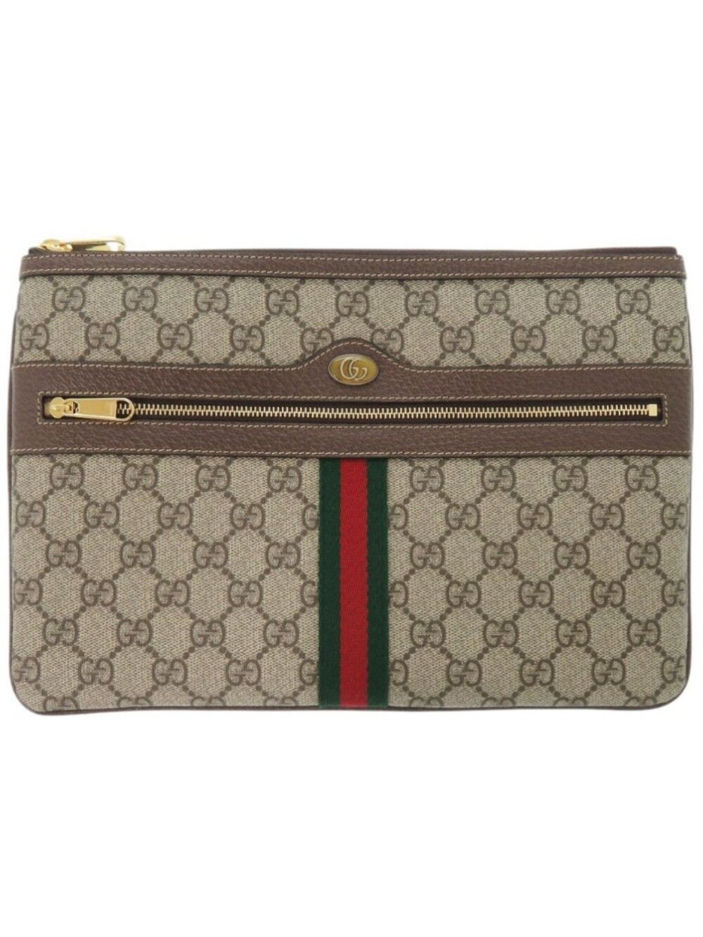 Gucci Sherry Line GG Supreme Beige Clutch